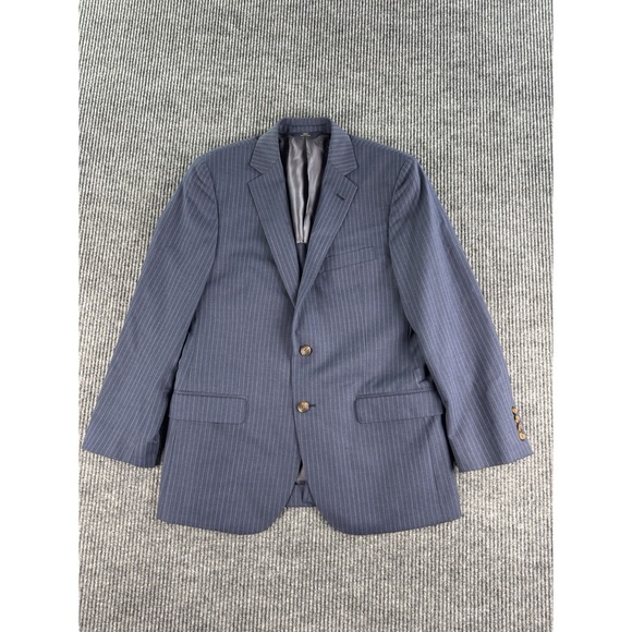 Brooks Brothers Other - Brooks Brothers Suit Jacket 40 S Blue Wool Striped 346 Fitzgerald Fit Designer